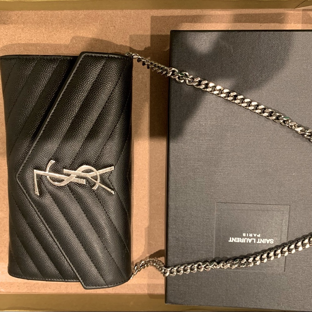 YSL Saint Laurent Chain Wallet